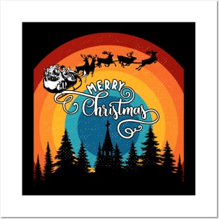 Merry Crishmas Santa Claus Unisex Christmas T-Shirts-Christmas t-shirts funny Posters and Art